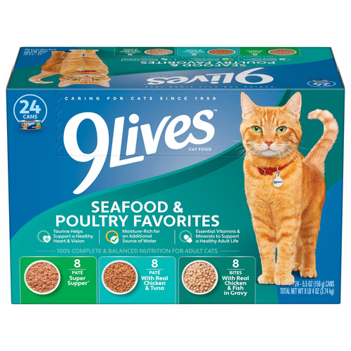 9lives seafood poultry - &,